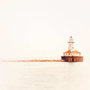 Beacon | Chicago Harbor Lighthouse - Tracey Capone Photography