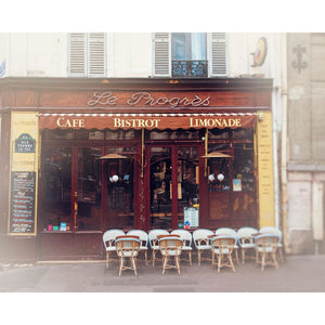 Bistro In Montmartre Paris | Photography Wall Art Print Tracey Capone Photography