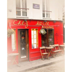 Montmartre Paris Photography | Chez Marie Cafe Art Tracey Capone Photography