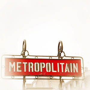 Paris Metro Sign Photograph | Colorful Travel Home Decor Tracey Capone Photography