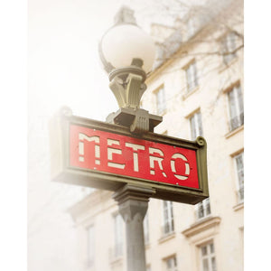 Photograph Of Paris Metro Sign In Place Des Vosges | Travel Photography Tracey Capone Photography