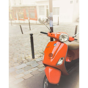 Ride | Red Vespa in Paris-Tracey Capone Photography