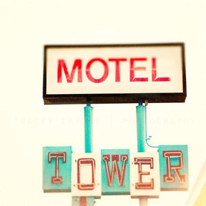 The Tower | Motel Sign on Route 66-Tracey Capone Photography