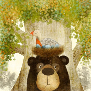 Bear Illustration | Kids Room Artwork | Nursery Wall Decor