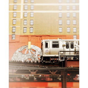 5175 | Chicago L Train & Mural - Tracey Capone Photography