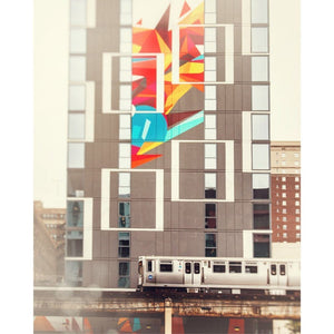 Chicago Photography | South Loop Mural And Cta L Train Tracey Capone Photography