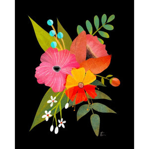 Leaf and Floral Bouquet Illustration // Flower Home Wall Decor Tracey Capone Photography