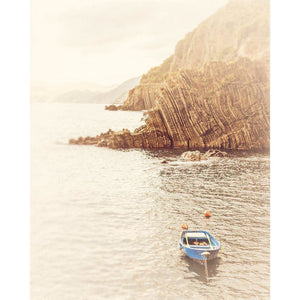Manarola | Blue Row Boat, Cinque Terre-Tracey Capone Photography