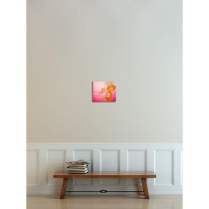 Orange on Pink | Colorful Jellyfish Picture-Photograph on Birch Ready to Hang Birch Wood Block-Tracey Capone Photography
