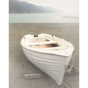 Solitary White Boat | Monterosso al Mare-Tracey Capone Photography