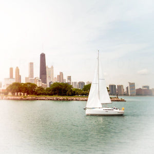 Glorious Day | Sailboat & Chicago Skyline-Tracey Capone Photography