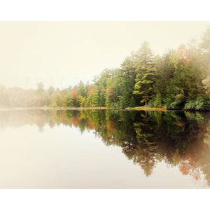 Lake Reflection Photograph | Autumn Wall Art | Poconos Pennsylvania Tracey Capone Photography