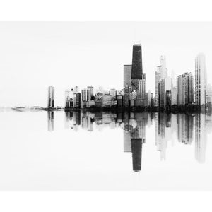 SoundWave in B+W | Abstract Chicago Skyline-Tracey Capone Photography