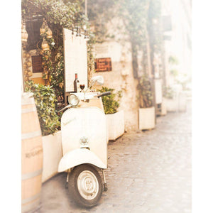 Trastevere | White Vespa Scooter, Rome-Tracey Capone Photography